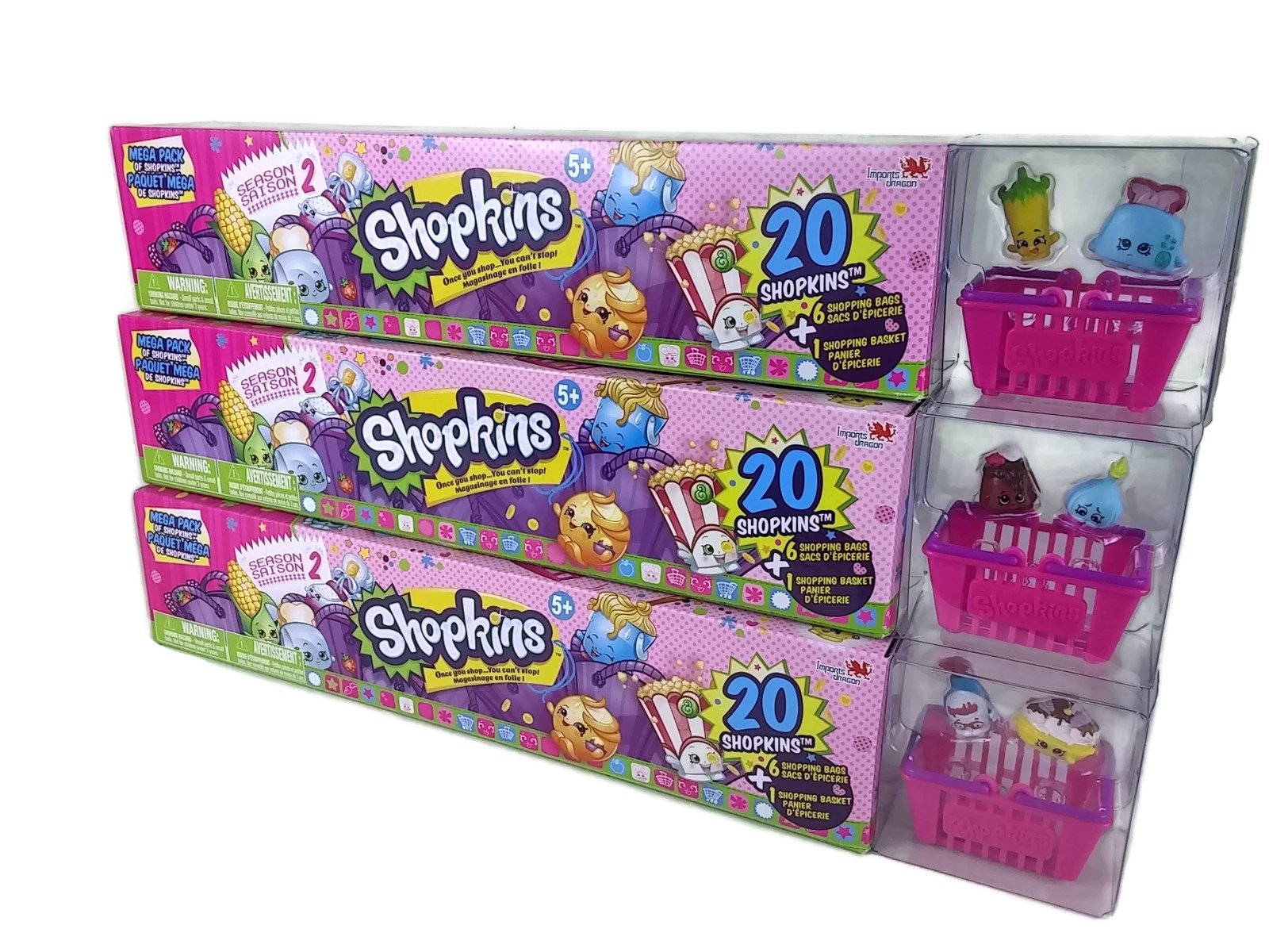 60 Shopkins Season 2 Ultimate Mega Pack Collectors Bundle 3 x 20